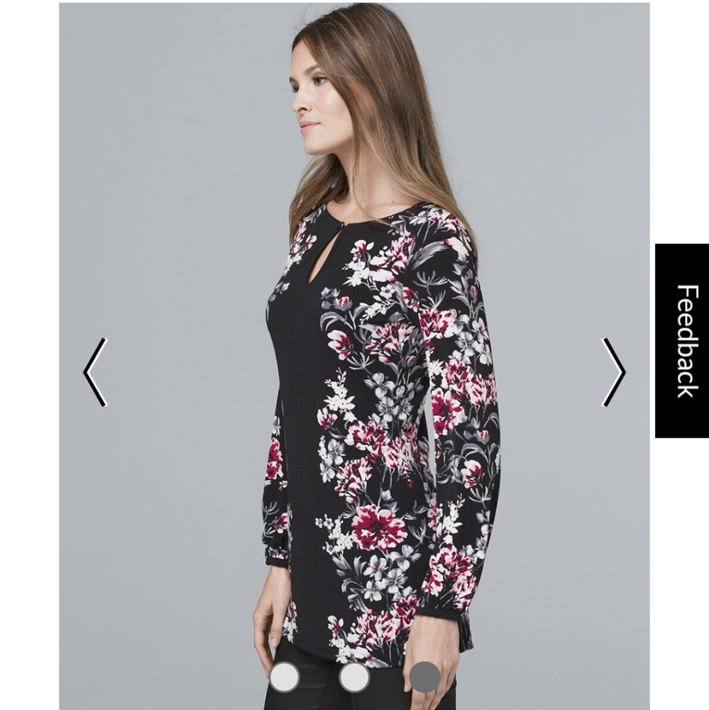 FLORAL-PRINT TUNIC - Picture 3 of 4
